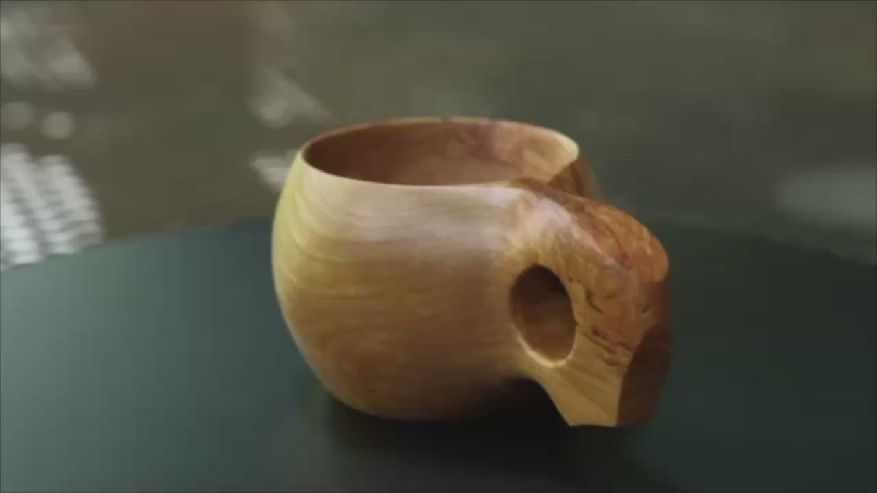 カップ [木製・ククサスタイル（小）・Mountain] – River and Forest