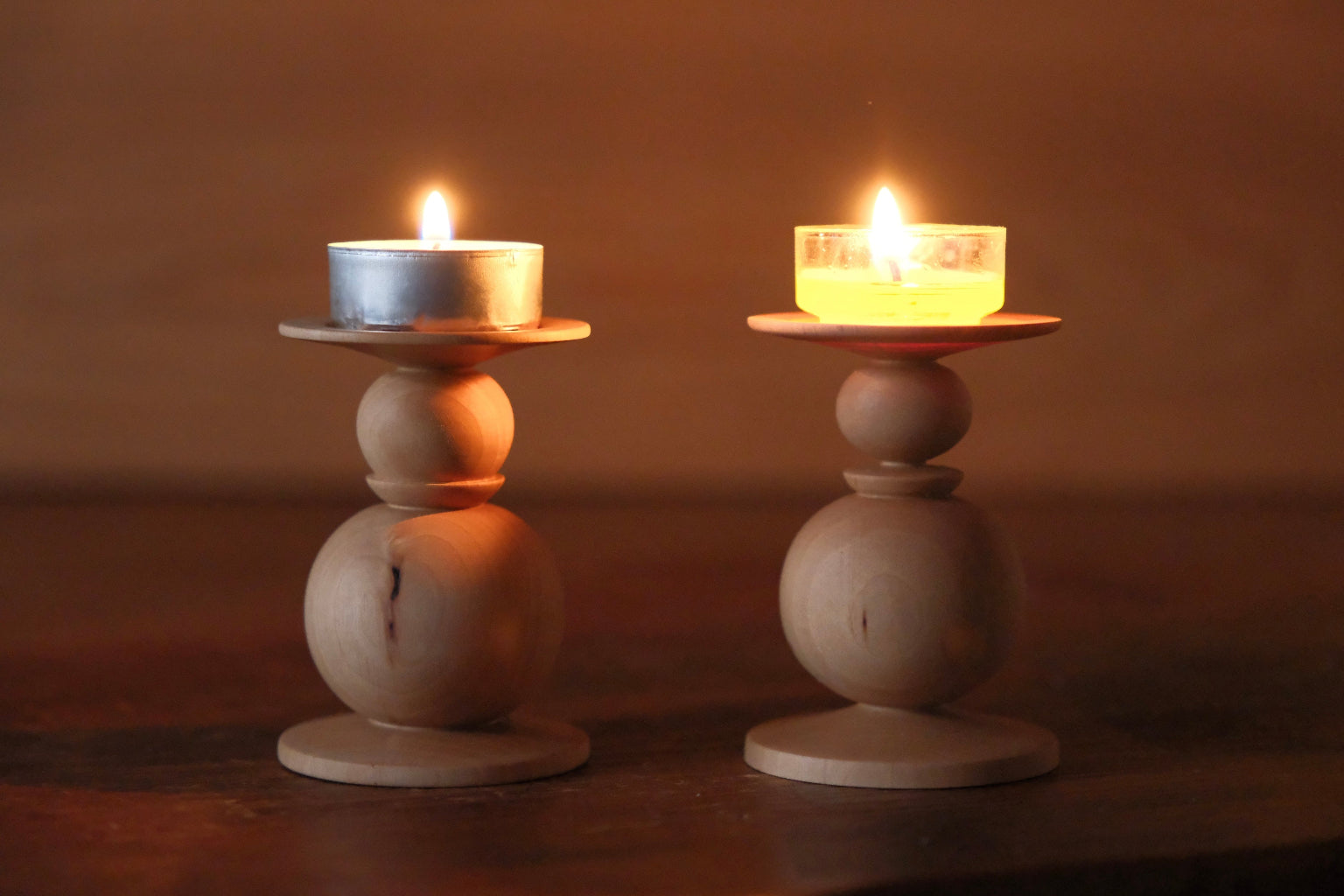 燭台 [木製・キャンドルスタンド・ティーライトスタンド] – River and
